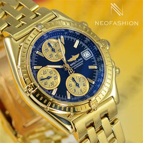 breitling watch gold|largest breitling gold watch.